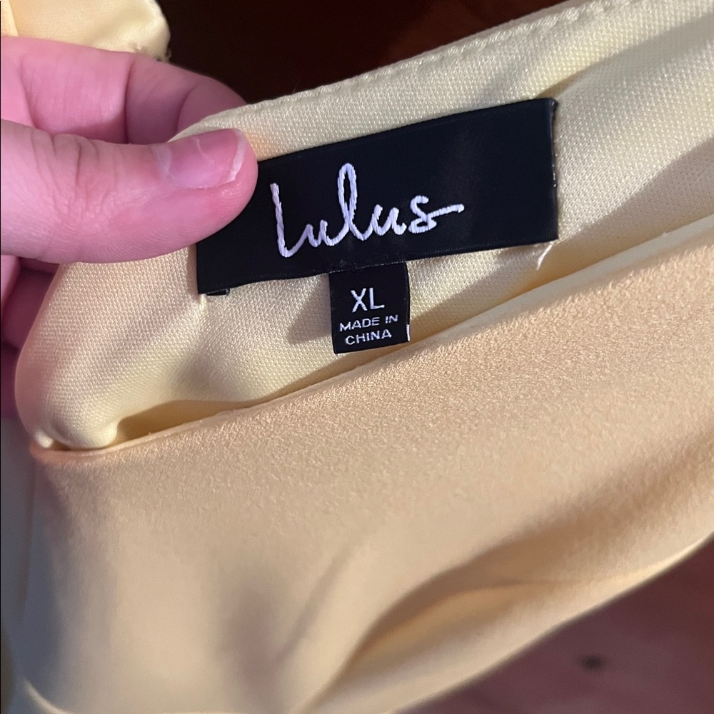 Lulus Yellow Sundress - Picture 3 of 4